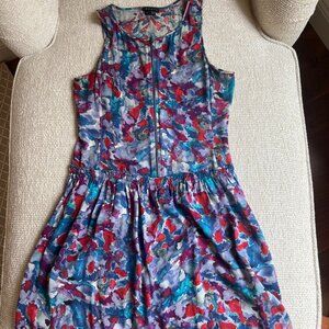 Theory Mini Floral Dress, Size 2